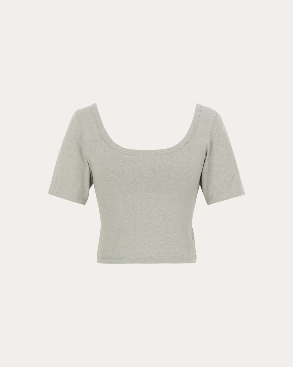 Classics Squareneck Cropped T-Shirt – Gray