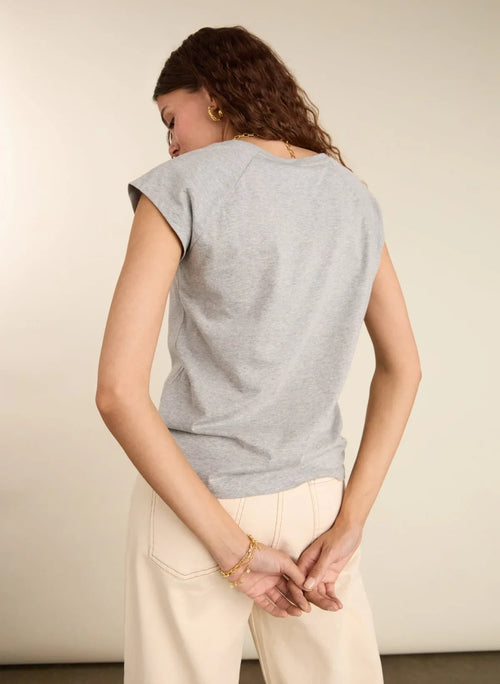 Catherine Organic Cotton Tee – Grey Marl