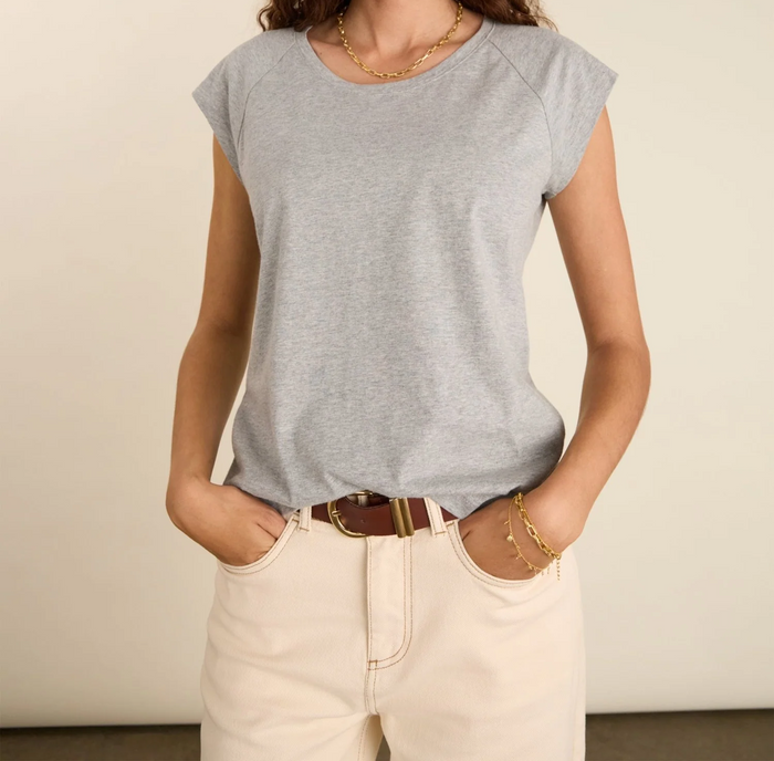 Catherine Organic Cotton Tee – Grey Marl